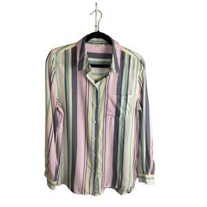 Beach Lunch Lounge 90’s Stripe Button Up